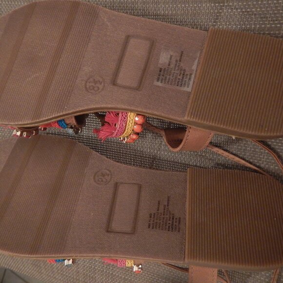 CANDIES SANDALS VERY COLORFUL LACE UP THE ANKLE - Picture 9 of 13